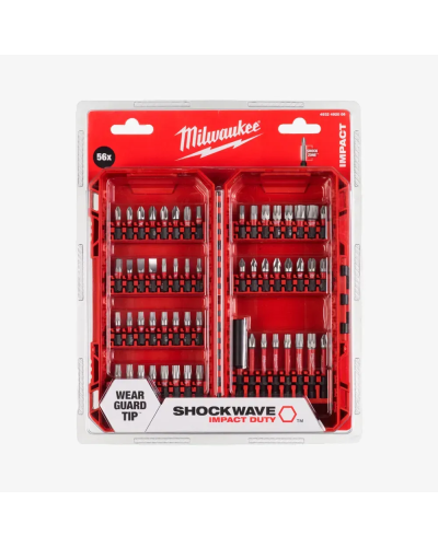 Набір біт SHOCKWAVE PACKOUT MILWAUKEE, (56шт)