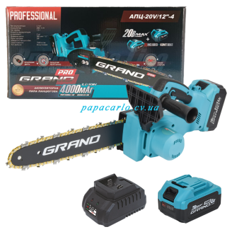 Акумуляторна пила ланцюгова Grand АПЦ-20V/12"-4