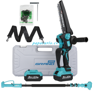 Акумуляторна пила ланцюгова Grand АПЦ-20V/M8"-4 з телескопічною штангою