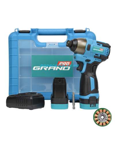 Аккумуляторный ударный винтоверт Grand АГУ-16 BL (импакт)