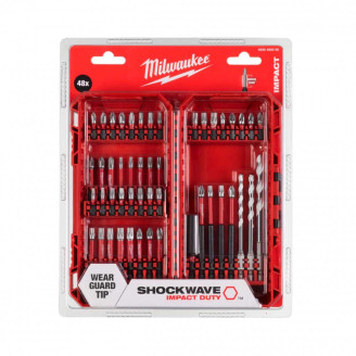 Набор бит SHOCKWAVE PACKOUT MILWAUKEE, (48шт)