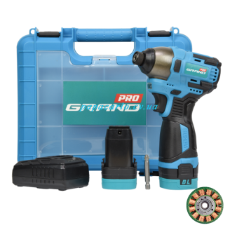 Аккумуляторный ударный винтоверт Grand АГУ-16 BL (импакт)
