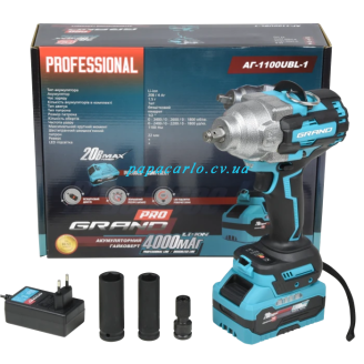 Аккумуляторный гайковерт Grand АГ-1100UBL-1